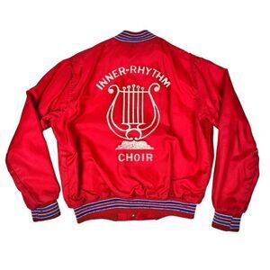 Vintage Inner Rhythm Choir 1980s Satin Bomber Jacket Men’s XS